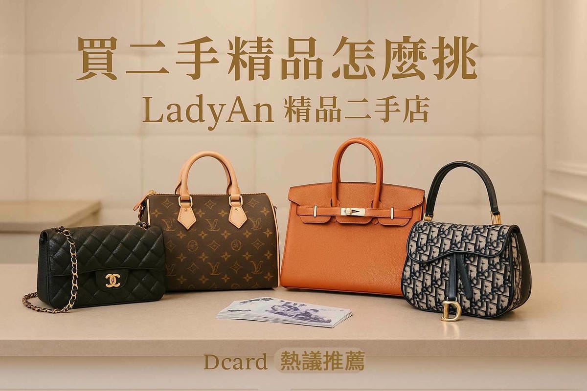 LadyAn 精品二手店封面圖|買二手精品怎麼挑(Dcard 熱議推薦)